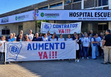 Trabajadores de la Salud llevan sus reclamos al Hospital Escuela