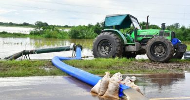 Castelli: el APA confirmó mejoras en el escurrimiento tras el temporal y avanza en obras clave