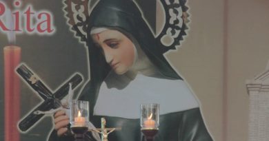 SANTA RITA LA FE A LA PATRONA DE LO IMPOSIBLE, QUE PUDO CON EL FRIO Y ABRIGÓ A CIENTOS DE PEREGRINOS