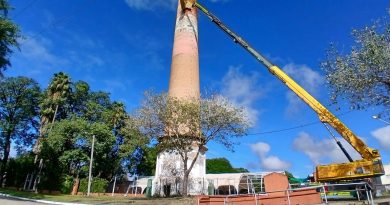 Atencion Vecinos Comienzan los trabajos en la chimenea