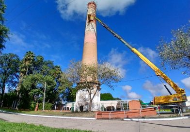 Atencion Vecinos Comienzan los trabajos en la chimenea