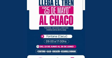 POR RAZONES OPERATIVAS Y CLIMÁTICAS, EL TREN 25 DE MAYO REPROGRAMA SU LLEGADA A FONTANA