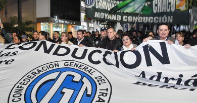 Marcha sindical en defensa por los derechos salariales de los trabajadores del Estado