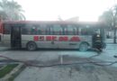 Se incendió un colectivo de la línea urbana de ERSA sobre la calle Julio A. Roca