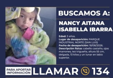 Chaco activó la difusión de la Alerta Sofía por una menor buscada en San Luis